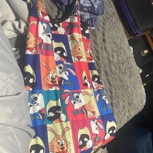 Colorful Cartoon Print Women's Pajama Top